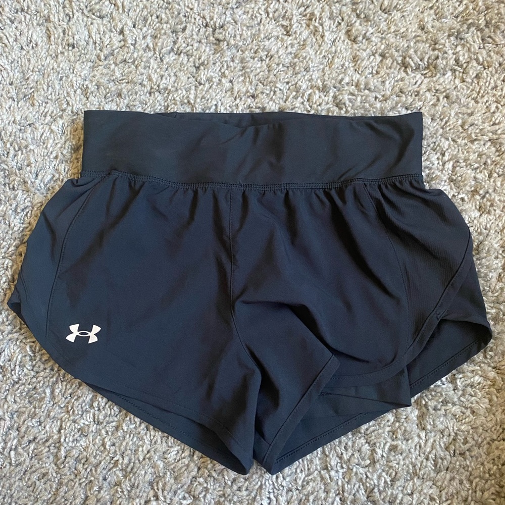 Womens Xs under armour fitted track shorts